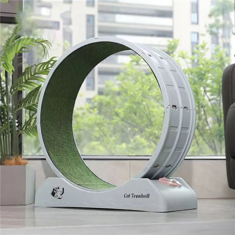Cinta de correr silenciosa para gatos, rodillo de cama plana, tablero rascador de Fitness para mascotas, ejercicio, marco de escalada, suministros para mascotas