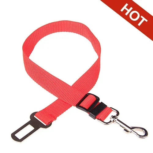 Cinturón de seguridad ajustable para coche, gato, perro, asiento para mascotas, arnés para vehículo, Clip de plomo, palanca de seguridad, collares de tracción para perros, accesorios para perros