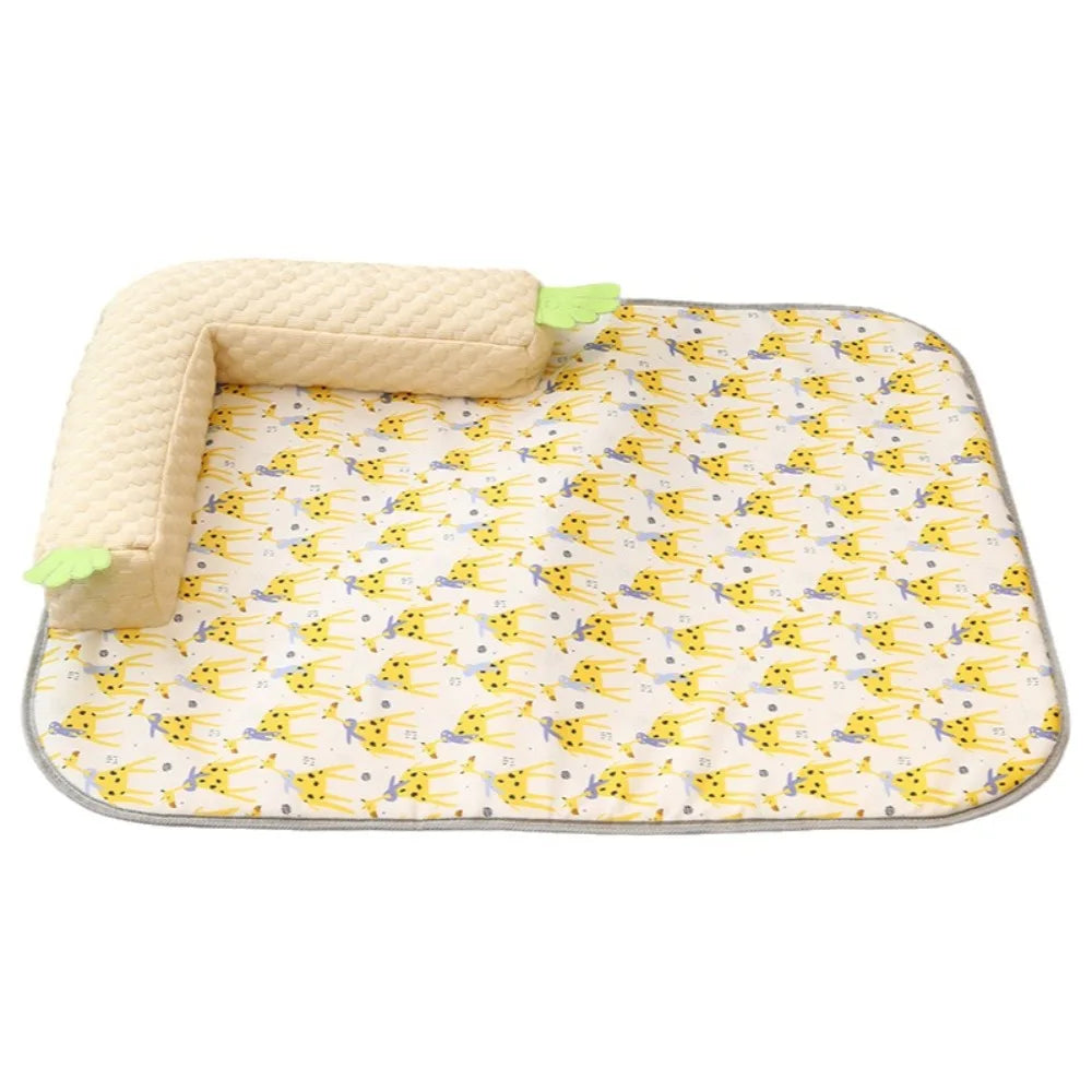 Esteras de cama para mascotas, transpirables, frescas, lavables, suaves, para dormir, cómodas, refrescantes, para cachorros y gatos