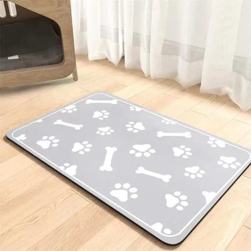 Estera de alimentación impermeable para perros y gatos. Tapete absorbente antideslizante