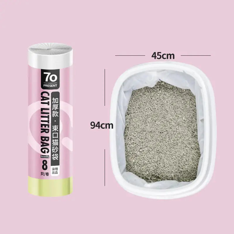 Bolsa de filtro de arena para gatos. Higiene y limpieza reutilizable para el hogar