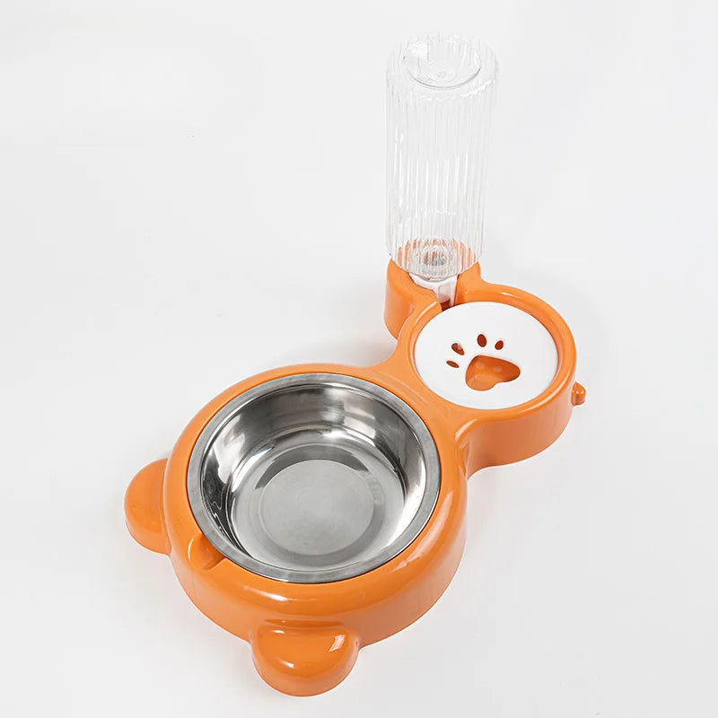Dispensador automático de agua y comida para perros y gatos. Bebedero y comedero 2 en 1