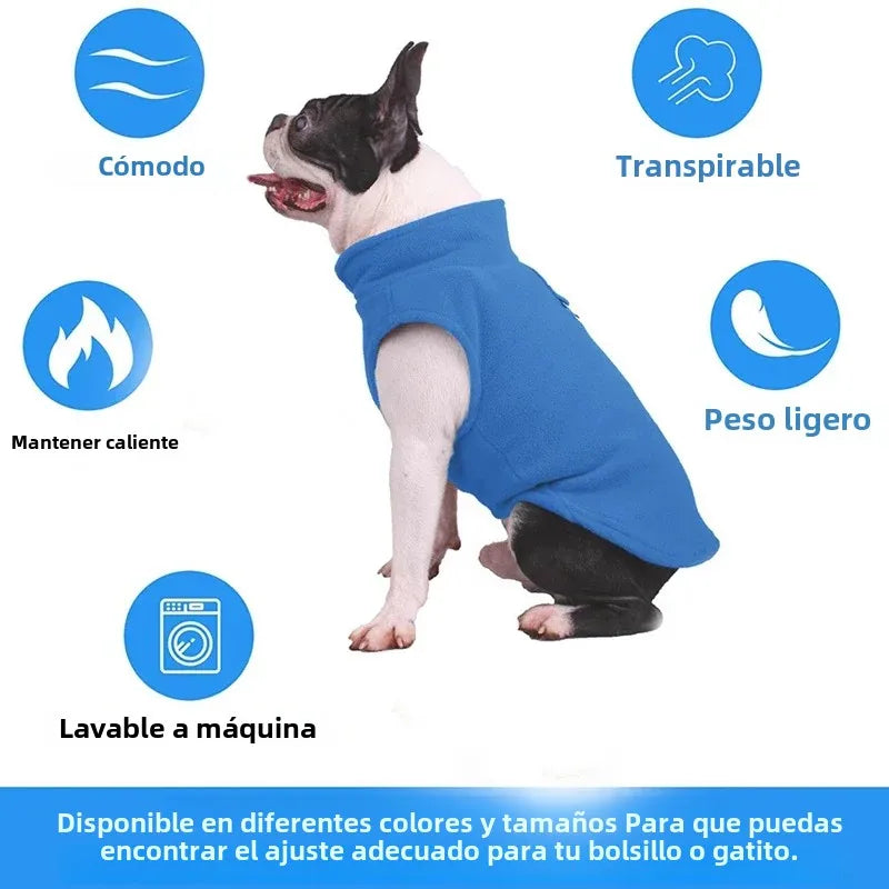 Ropa de invierno de lana para mascotas, camiseta para cachorros, perros pequeños, Yorkshire, Chihuahua, Bulldog Francés, caniche, chalecos para gatos, ropa para clima cálido