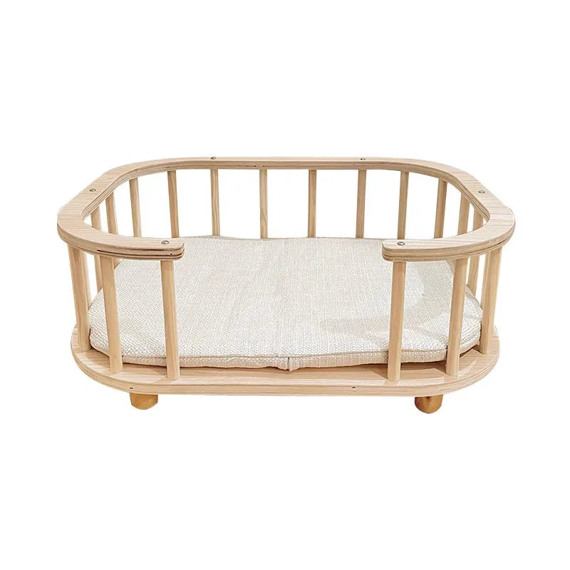 Camas creativas de madera maciza para mascotas, gatos, perros, para todas las estaciones, impermeables, a prueba de moho, colchón de pie, muebles para mascotas, productos