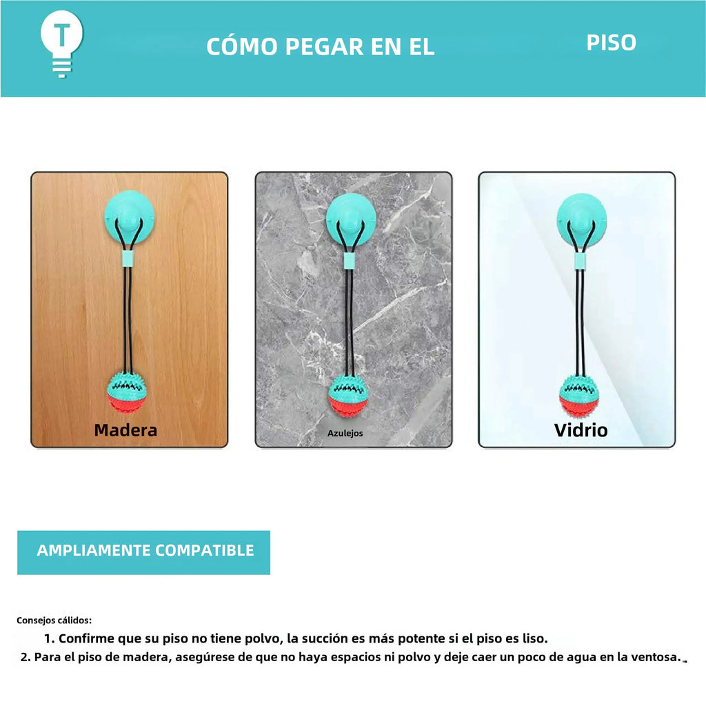 Juguetes para perros para masticadores agresivos, dentición interactiva, aburrimiento y estimulante, rompecabezas con ventosa, cuerda indestructible
