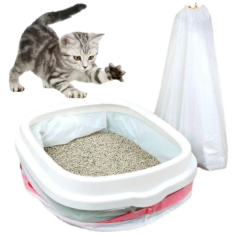 Bolsa de filtro de arena para gatos. Higiene y limpieza reutilizable para el hogar