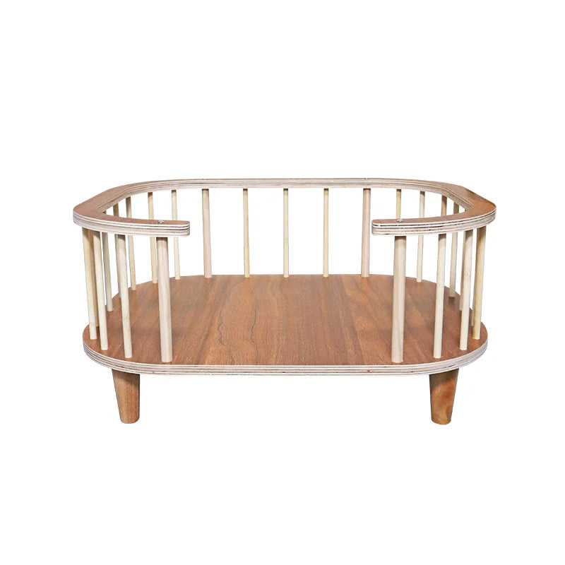 Camas creativas de madera maciza para mascotas, gatos, perros, para todas las estaciones, impermeables, a prueba de moho, colchón de pie, muebles para mascotas, productos