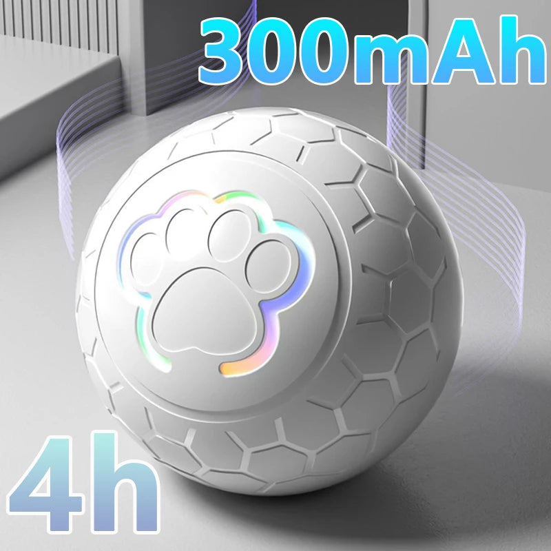 Bola de juguete inteligente para perros, pelota de juguete interactiva electrónica para mascotas, bola de juguete rodante que rebota automática USB con luces RGB, producto para cachorros y gatos