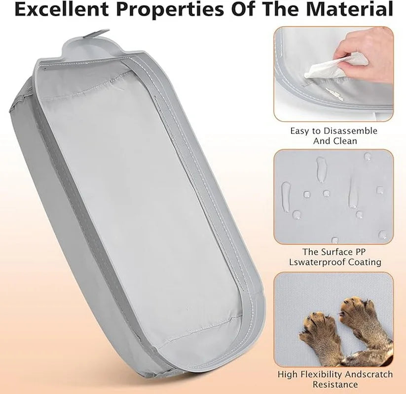 Accesorios automáticos para caja de arena de gatos. Estera suave y cápsula inferior