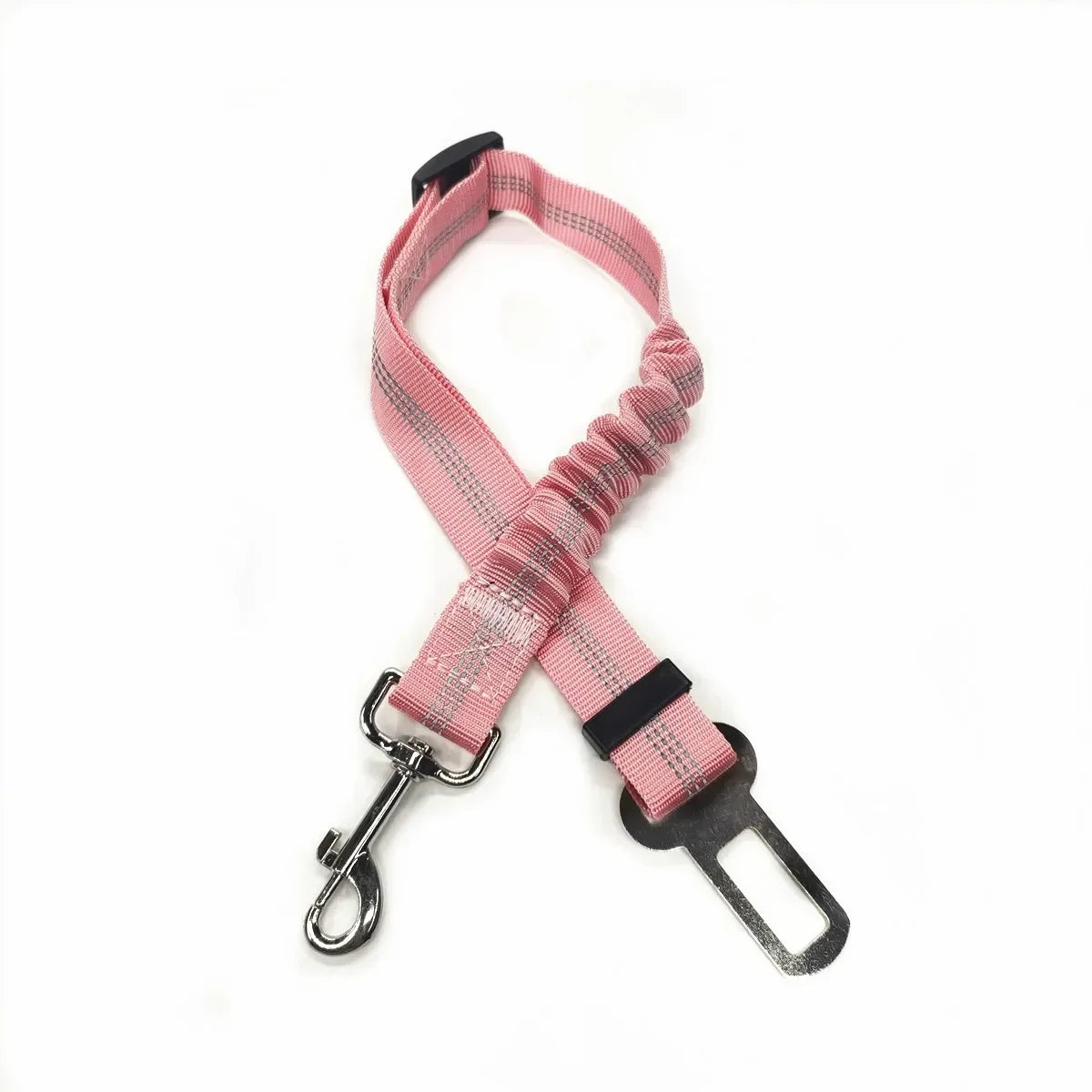 Cinturón de seguridad ajustable para coche, gato, perro, asiento para mascotas, arnés para vehículo, Clip de plomo, palanca de seguridad, collares de tracción para perros, accesorios para perros