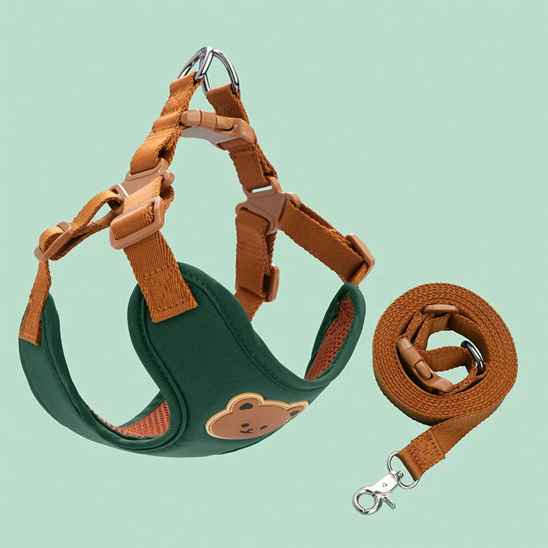 Arnés de correa para perros y mascotas, chaleco para perros pequeños y medianos, correa transpirable para el pecho para cachorros, arnés para Chihuahua de Bulldog Francés, suministros para mascotas