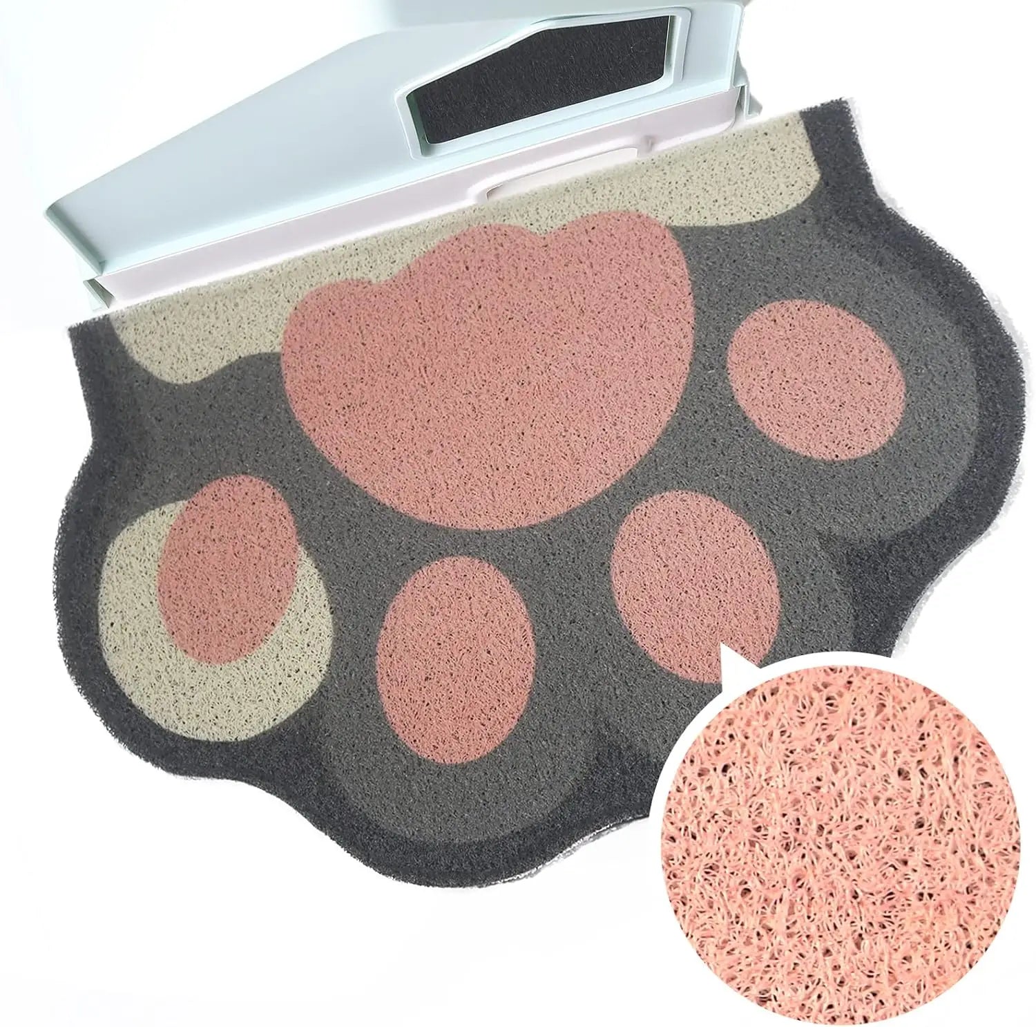 Alfombrilla para arena de gato, alfombrilla para caja de arena, alfombrilla para atrapar arena, suave en patas de gatito, accesorios antideslizantes para mascotas, alfombrillas para puerta, alfombrilla para baño