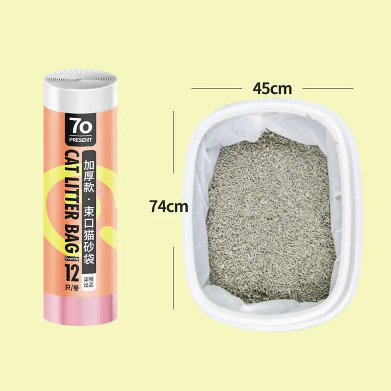 Bolsa de filtro de arena para gatos. Higiene y limpieza reutilizable para el hogar