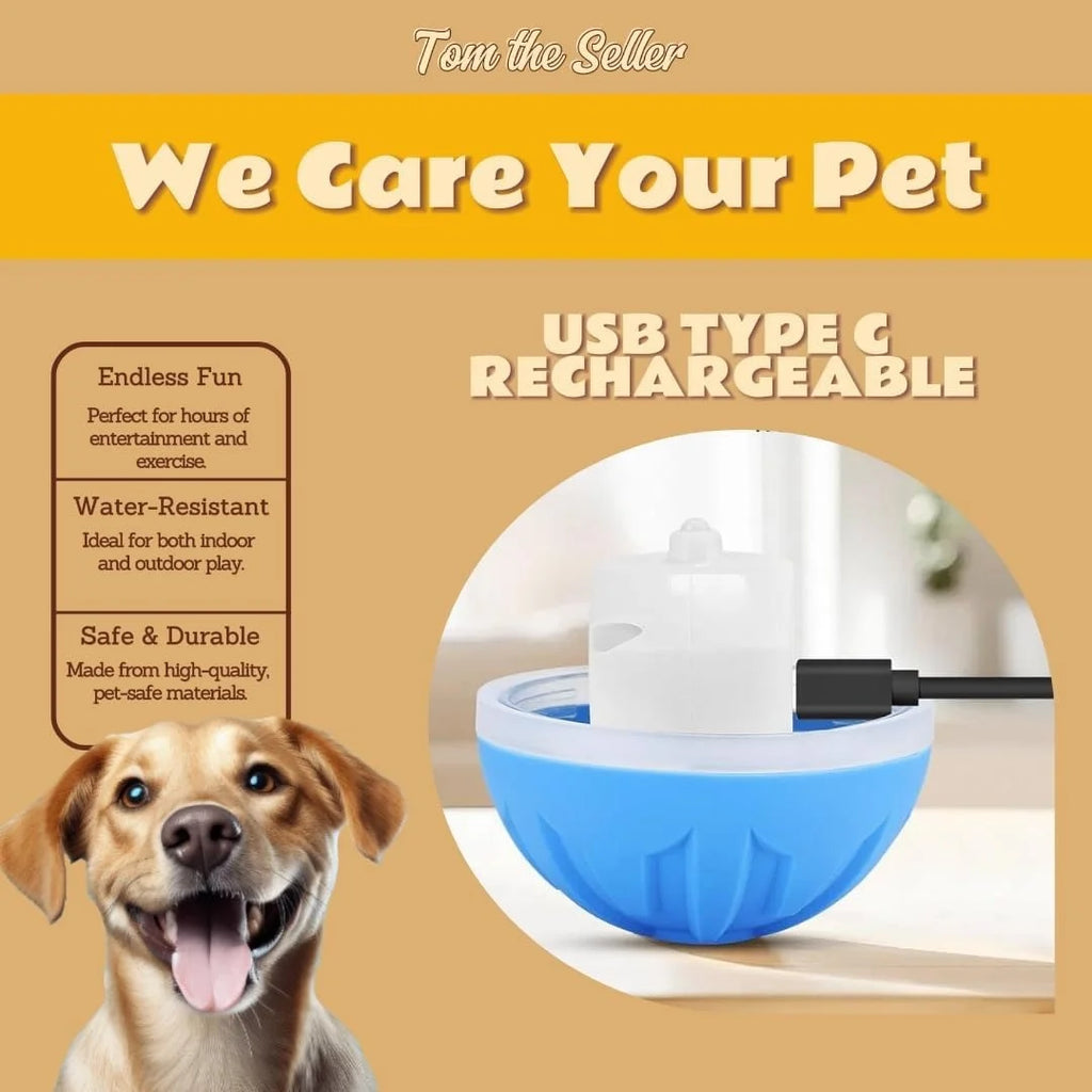 Pelota eléctrica inteligente para perros y gatos. Juguete interactivo por gravedad