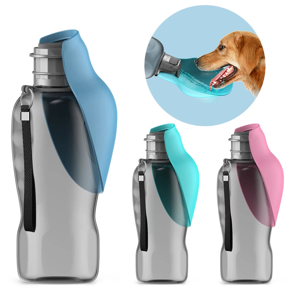 Botella de agua portátil para perros de 800ml, para perros pequeños, medianos y grandes, tazón para beber de viaje al aire libre, alimentador para cachorros y gatos, accesorios para Labrador para mascotas
