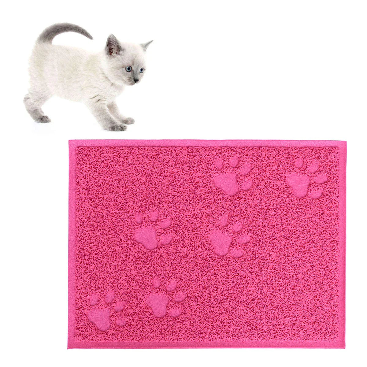 Alfombrilla atrapaarena para gatos y perros. PVC duradero. Fácil de limpiar y lavable