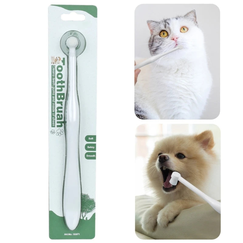 Cepillos de dientes para mascotas. Cuidado bucal para gatos y perros (B03E)