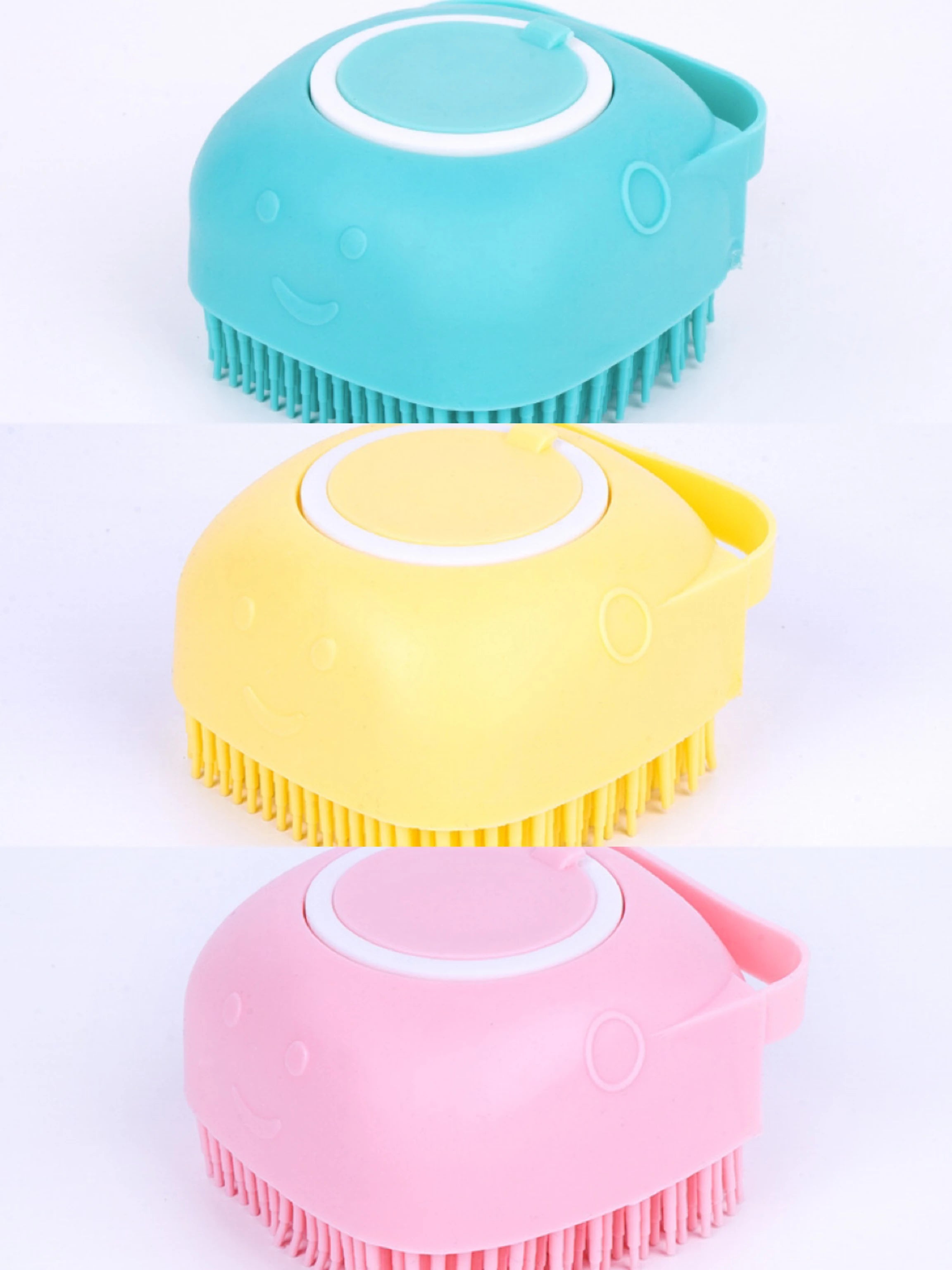 Guantes de masaje para lavado de baño, cepillo de silicona suave, accesorios para mascotas, herramientas para perros y gatos, productos para Mascotas